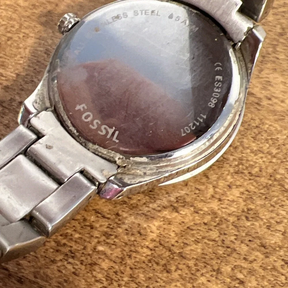 Lot Of 2 Fossil Stella ES3098 & Sydney ES-3069 Women's Stainless Steel Watch Lot